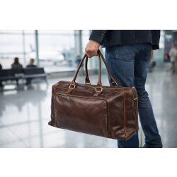 Bon Goût Cambridge Weekend, læder, brun