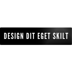 Skilt | Rektangel | 27 x 6,5 cm