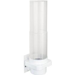 Vægdispenser, til Ø50-80 mm kopper, ABS/PP, hvid