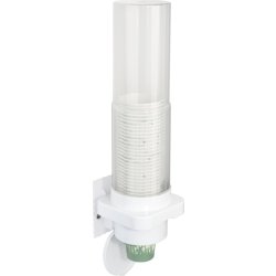 Vægdispenser, til Ø50-80 mm kopper, ABS/PP, hvid