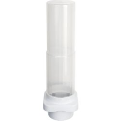Vægdispenser, til Ø50-80 mm kopper, ABS/PP, hvid