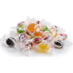 Blandede Bolcher i klar folie, 1 kg