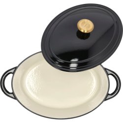 Pillivuyt Gourmet Støbejernsgryde, 4 liter, sort