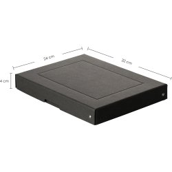 Exacompta Pure Box, A4, H40mm, sort