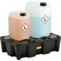 Opsamlingskar med PE rist, PE, 28L, 60x40x18 cm.