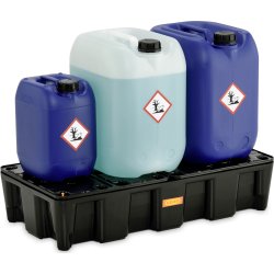 Opsamlingskar med PE rist, PE, 35L, 80x40x18 cm.