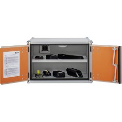Batteriopbevaringsskab u/fødder, 66x80x52 cm.
