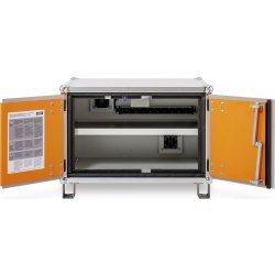 Batteriopbevaringsskab 230V m/fødder, 66x80x62 cm.