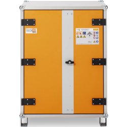 Batteriopbevaringsskab 230V m/fødder, 66x80x111 cm