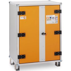 Batteriopbevaringsskab 230V m/fødder, 66x80x111 cm