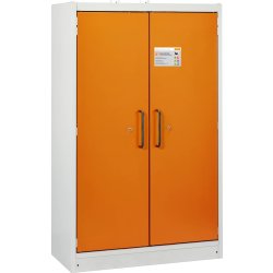 Batteriopbevaringsskab, dobbelt dør, 120x60x195 cm