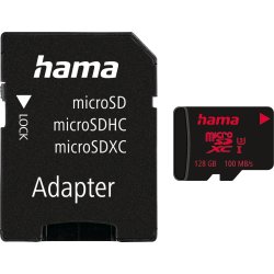 HAMA Hukommelseskort Micro SDXC 128 GB U3 UI V30