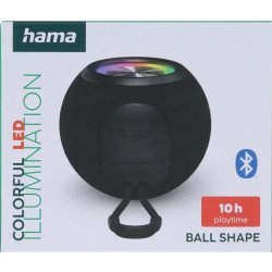 Hama Højttaler BallShape Trådløs LED Sort