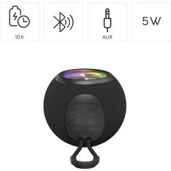 Hama Højttaler BallShape Trådløs LED Sort