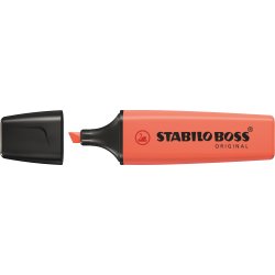 Stabilo Boss Highlighter | Pastel | Koralrød