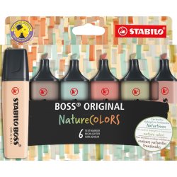 Stabilo Boss Highlighter | Nature | 6 farver