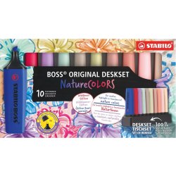 Stabilo Boss Highlighter | Nature | 10 farver