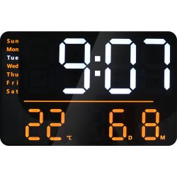 Unilux Numi Digitalt LED Ur | 27,5 x 18,3 cm