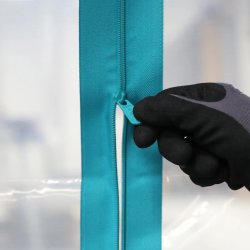 BIHUI selvhæftende lynlås til støvvægge, 2 meter