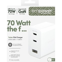 EMPOWER Adaptor - 70W 2x USB-C+USB-A EU