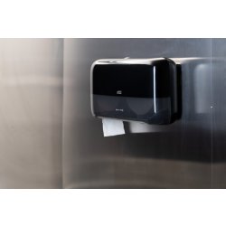 Tork T2 Twin Dispenser MiniJumbo Toiletpapir, Sort