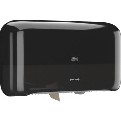 Tork T2 Twin Dispenser MiniJumbo Toiletpapir, Sort