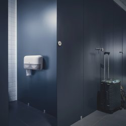 Tork T2 Twin Dispenser MiniJumbo Toiletpapir, Hvid