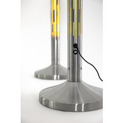 Securit NOVA LED afspærringsstolpe m/ 2 m udtræk