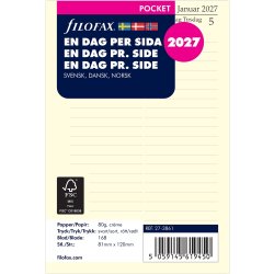 Filofax 2027 Refill | Pocket | Dag