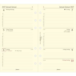 Filofax 2027 Refill | Personal | Uge | Tværformat