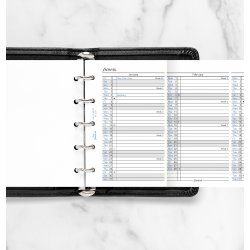 Filofax 2027 Refill | Mini | Årsplan | Engelsk