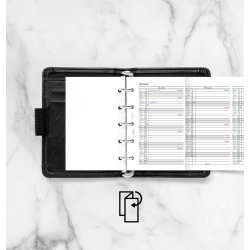 Filofax 2027 Refill | Mini | Årsplan | Engelsk