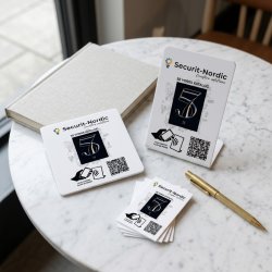 Skiltepakke m/chip, 3 stk, eget logo og design