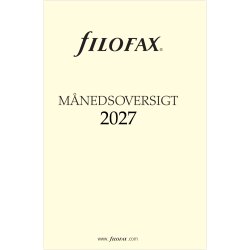 Filofax 2027 Refill | Pocket | Månedsoversigt