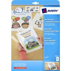 Avery 3451 farvede etiketter, 70 x 37mm, gul