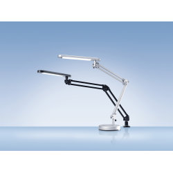 LED 4 Stars lampe sort med bordfod