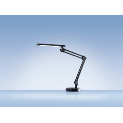 LED 4 Stars lampe sort med bordfod