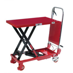 Mobilt løftebord med fodpumpe, 150 kg, 225-740 mm
