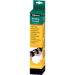 Fellowes plast spiralryg A4, 21 rings, 28mm, hvid