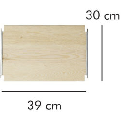 ABC hylde LxD: 39x30 cm, natur