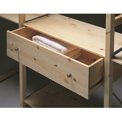 ABC Skuffe, bred 76x40 cm, hvidlaseret