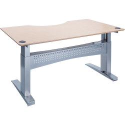 Easy stand 180 hæve/sænkebord centerbue ahorn/alu