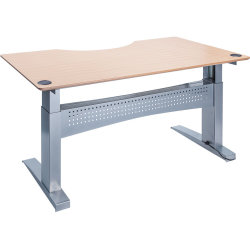 Easy stand 180 hæve/sænkebord centerbue bøg/alu