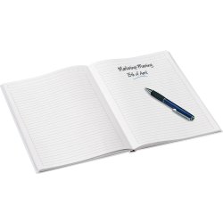 Leitz WOW notesbog A5, linjeret, hvid