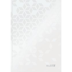 Leitz WOW notesbog A5, linjeret, hvid