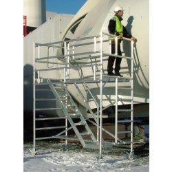 Rullestillads 135x245 inkl trapper - Højde 2,25 m