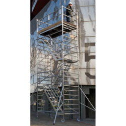 Rullestillads 135x245 inkl trapper - Højde 4,21 m