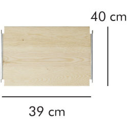 ABC hylde LxD: 39x40 cm, natur
