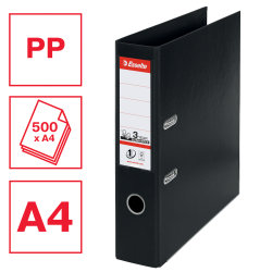 Esselte No.1 brevordner A4, 75mm, sort
