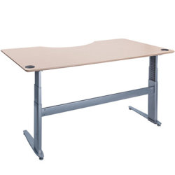 SPEC hæve/sænkebord centerbue 180 cm ahorn